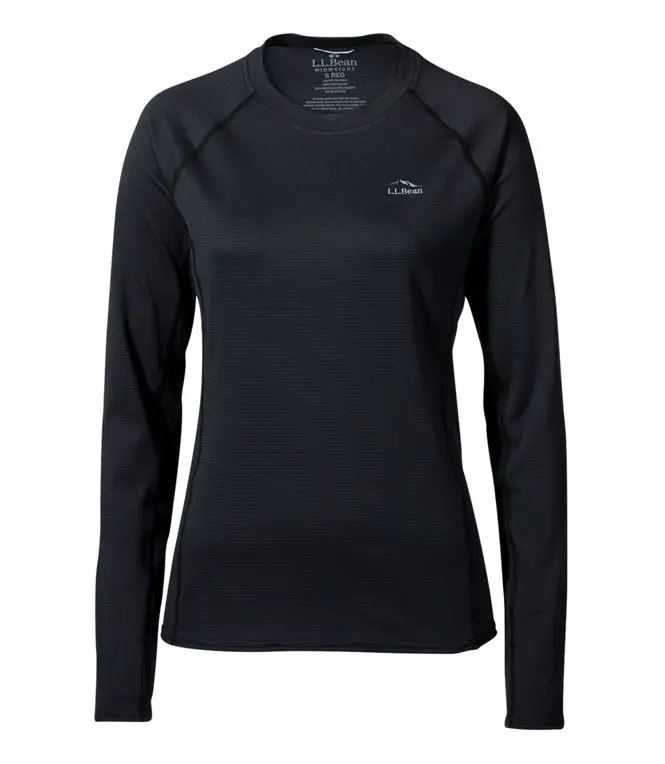 L.L.Bean Midweight Baselayer Crew Long Sleeve Women's Regular 1