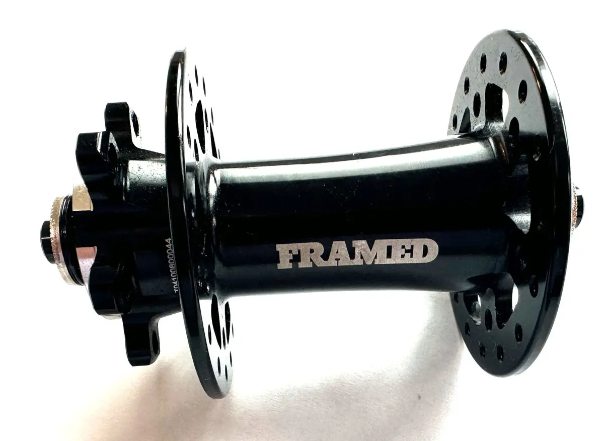Framed 32H 100Mm X Qr Quick Release 6 Bolt Disc Front Bike Hub Black New 1