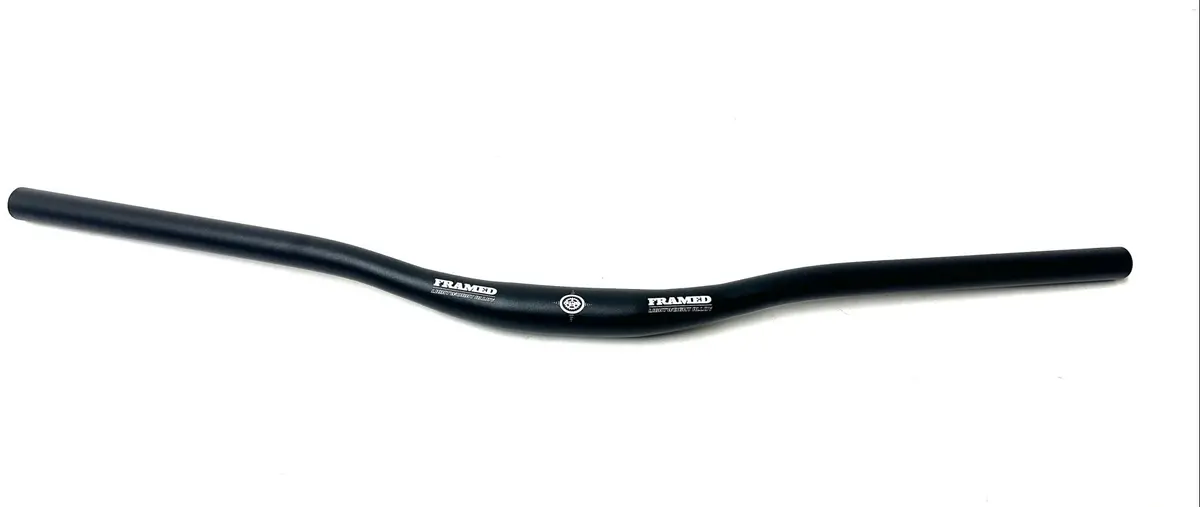 Framed Alloy Riser Mountain Bike Handlebars Black 740Mm 31.8Mm 340G New 1