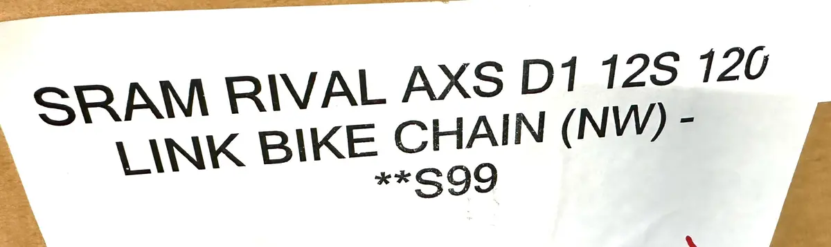 Sram Chain 12-Speed Rival Axs D1 120 Links Flattop Silver Bicycle Bike New 1