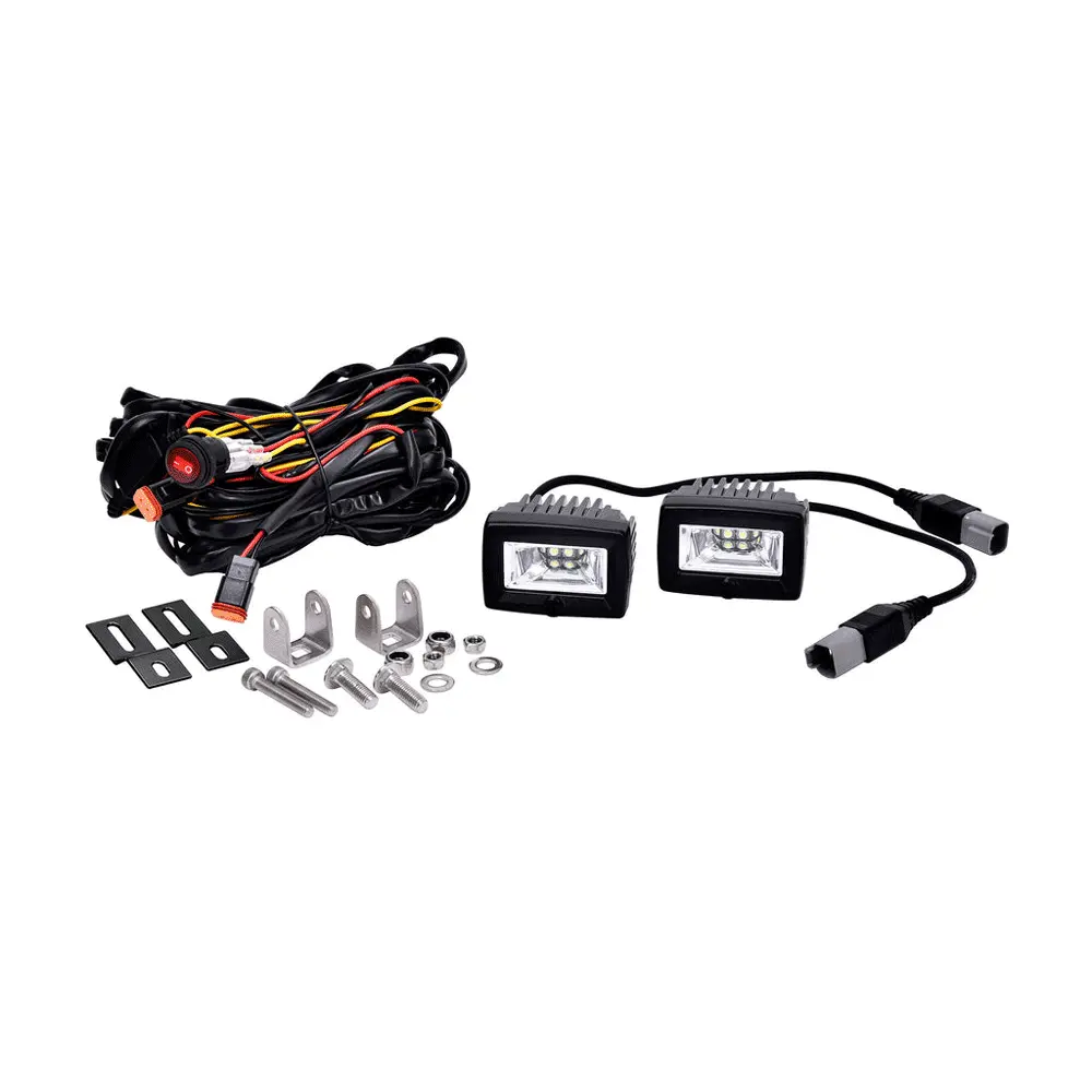 Kc Hilites - 2" C-Series C2 Led - 2-Light System - Backup - 20W Flood Beam 1