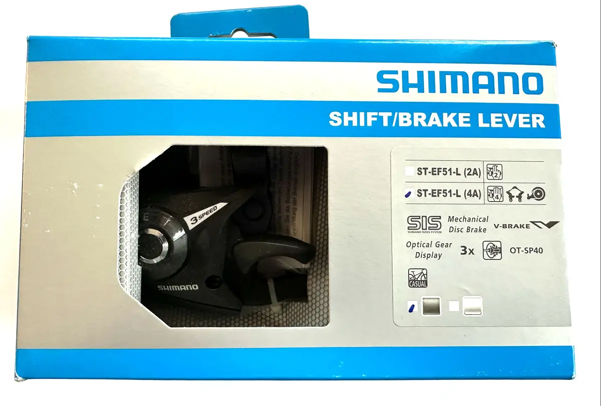Shimano St-Ef51-L (4A) Shift Brake Lever 3 Speed Left Bike Shifter  New In Box 1