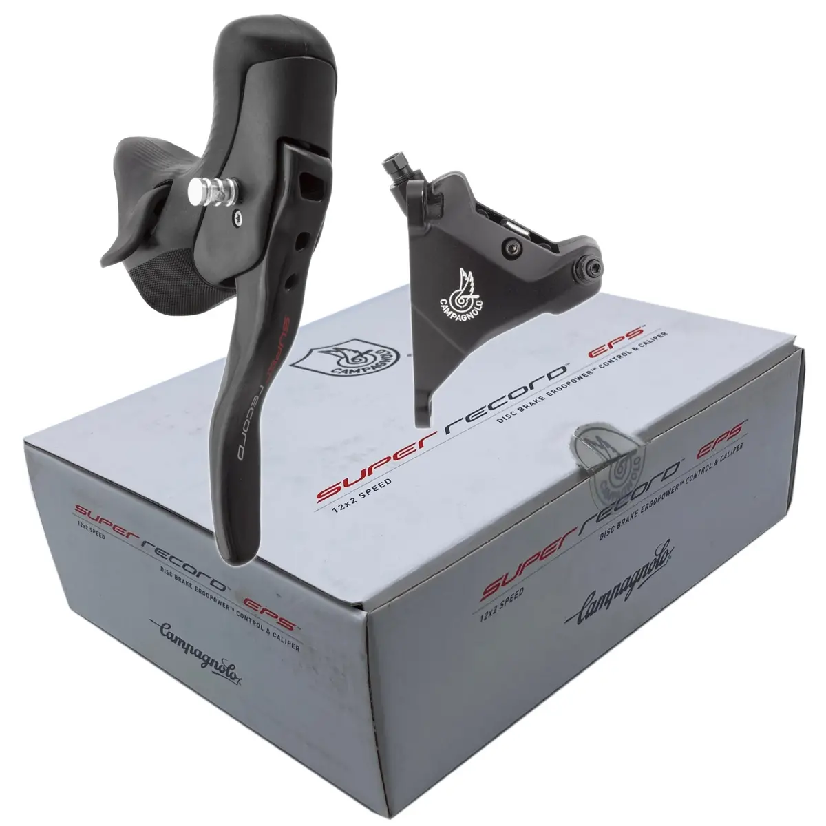 Campagnolo Super Record H12 Ep21 Eps Hydraulic Disc Brake Left Hand Shifter And Caliper 160Mm 1