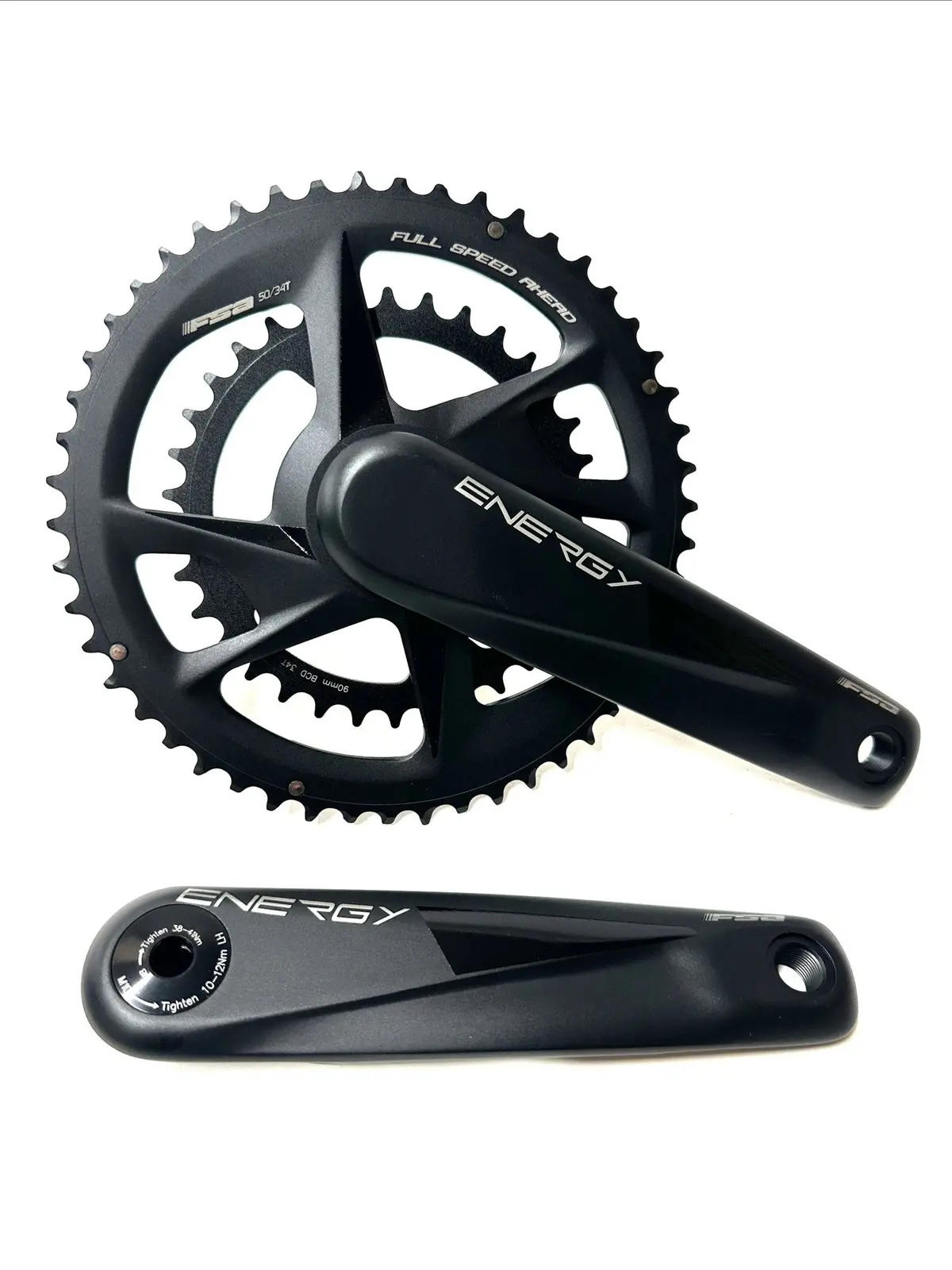 Fsa Energy Modular Bb386evo Road Gravel Crankset 175Mm 9/10/11/12  50/34T  New 1