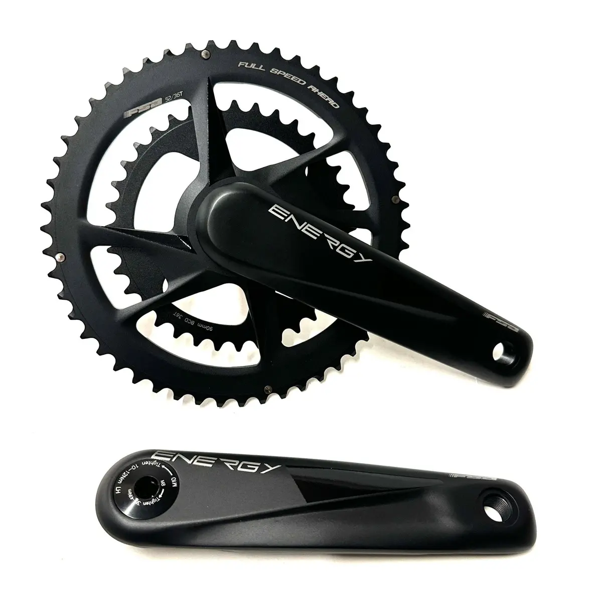 Fsa Energy Modular Bb386evo Road Gravel Crankset 172.5Mm 9/10/11/12  52/36T  New 1