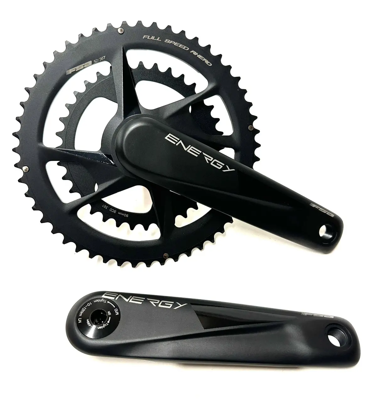 Fsa Energy Modular Bb386evo Road Gravel Crankset 175Mm 9/10/11/12  52/36T  New 1