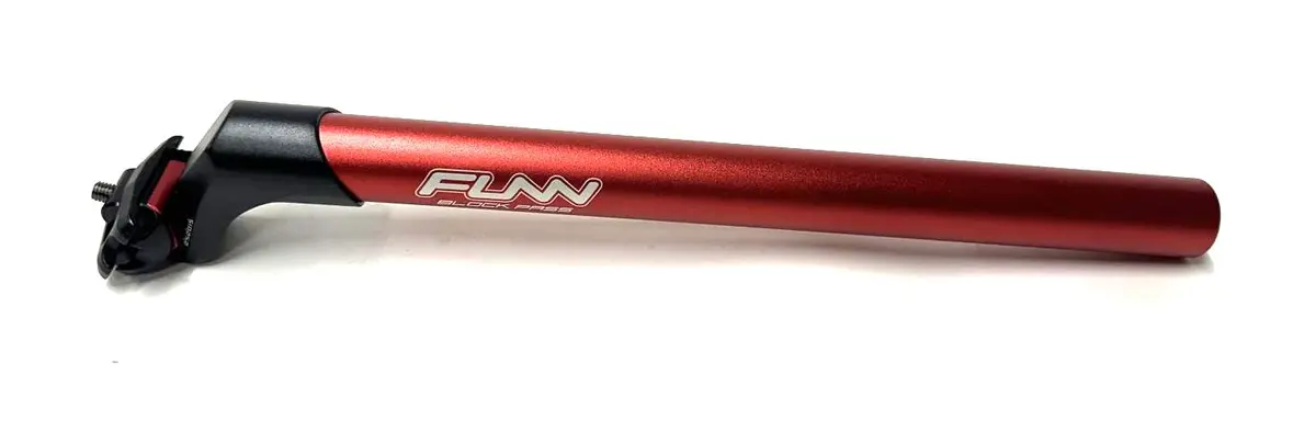 Funn Blockpass Adjustable Setback  Mtb Road Bike Seatpost 30.9Mm X 400Mm Red New 1