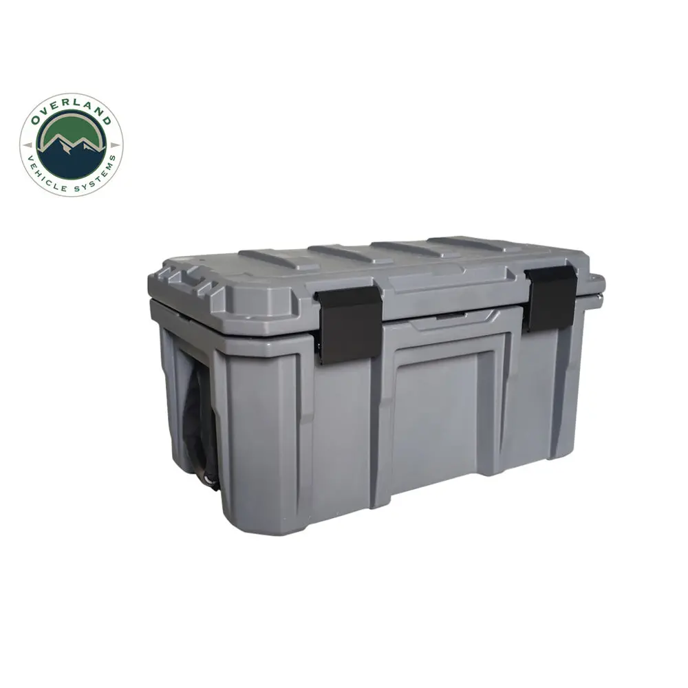 Overland Vehicle Systems - Dark Grey 53 Qt. Dry Box With Drain & Bottle Opener 1