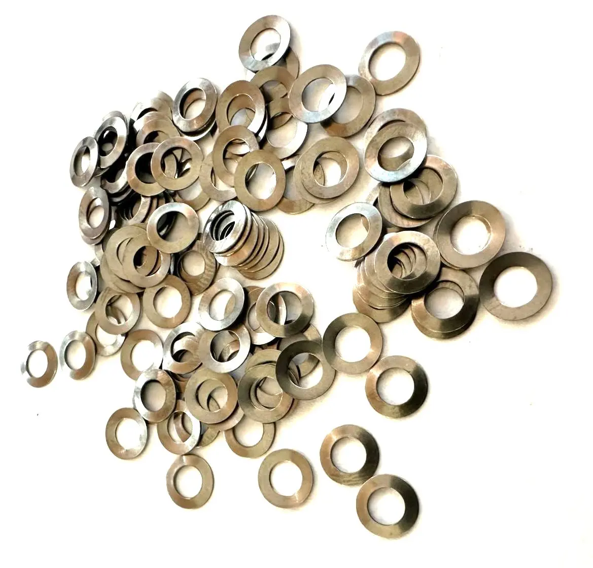 100 Count Spoke Nipple Rim Bevel Washers Reinforcement Wheel Silver Washer New 1