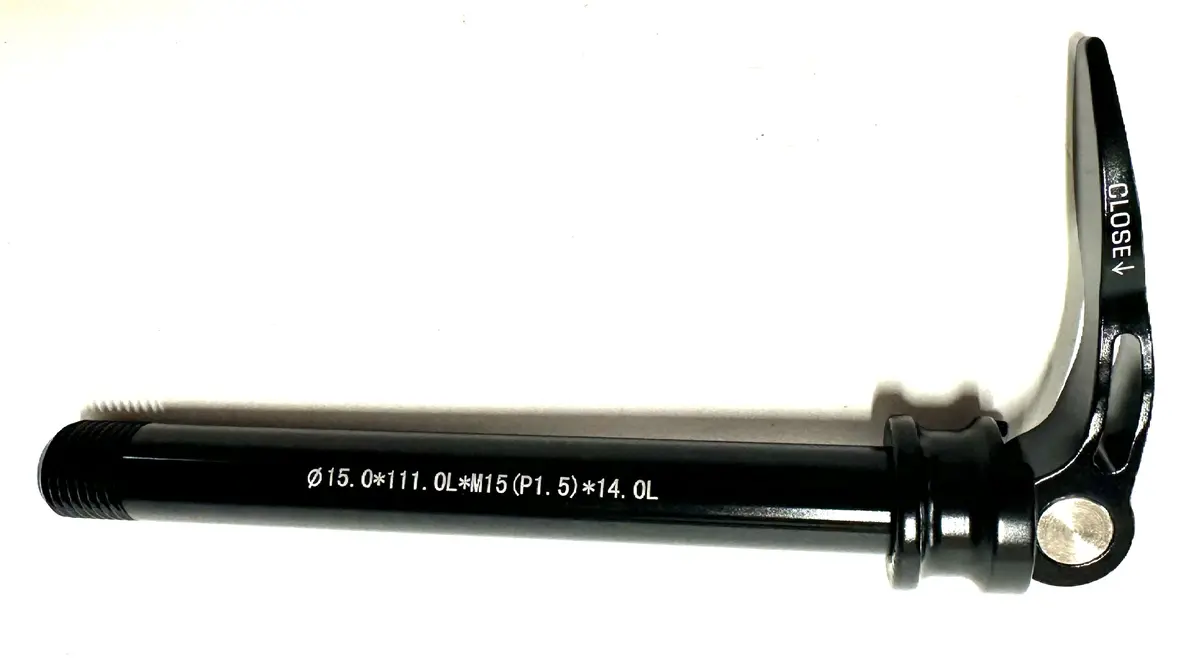 Alloy Thru Axle 15Mm X 125Mm Quick Release Ø15.0*111.Ol*M15(P1.5)*14.Ol 1