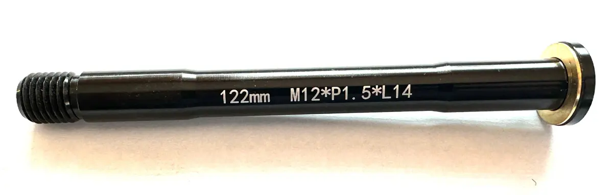 Alloy Bike Front 122Mm Thru Axle 12Mm X 122Mm. M12*P1.5*L14 New 1