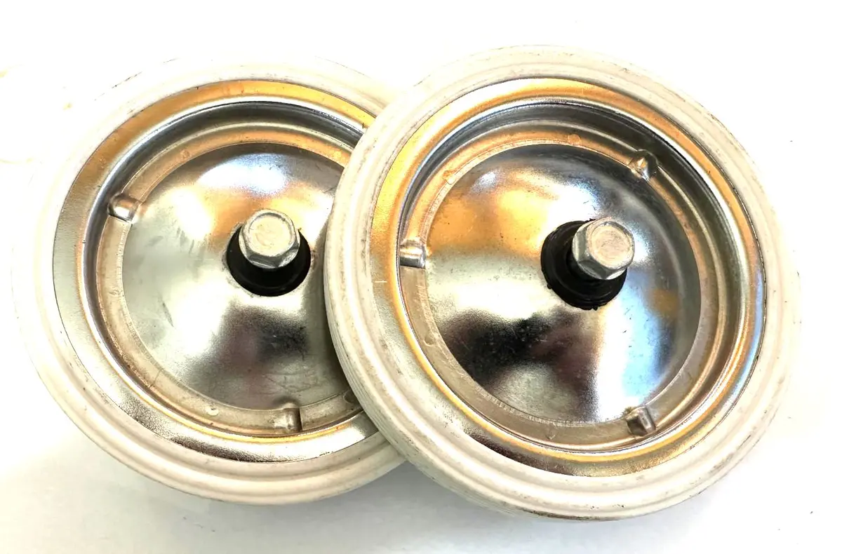 Pair 5.1" Replacement Bicycle Training Wheels Steel Cruiser Bmx Bike New 1