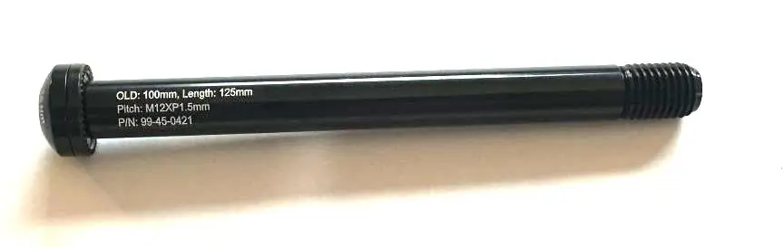 Alloy Bike Front Thru Axle 100Mm 12Mm X 125Mm Bolt Ø12.0*108.0L*M12(P1.5)*17.Ol 1