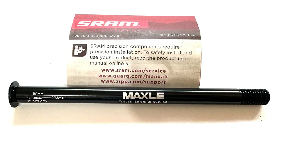 Maxle Sram Rock Shox Thru-Axle Rear Stealth 12X148mm  Length 180Mm M12x1.75 20Mm 1