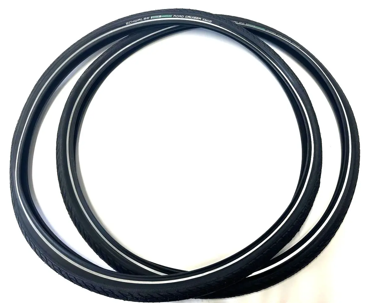 Lot Of 4 Schwalbe Road Cruiser Tire Twin K-Guard 3 700 X 40C Green Compound 1