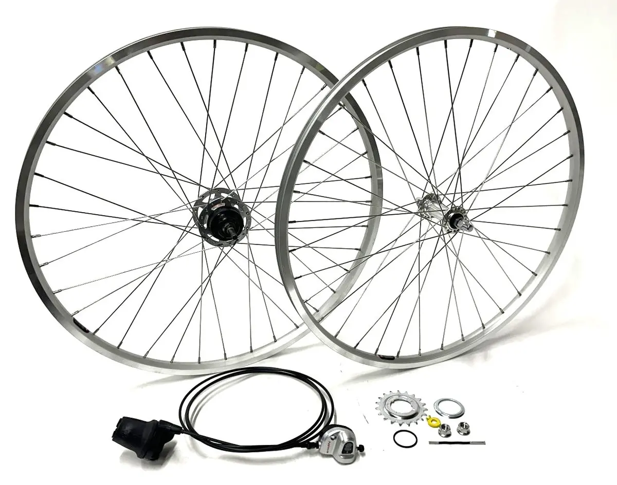 Shimano Nexus Inter3 3 Speed Hub Sg-3R40 36H 26" 120Mm Wheelset + Shifter Blem 1