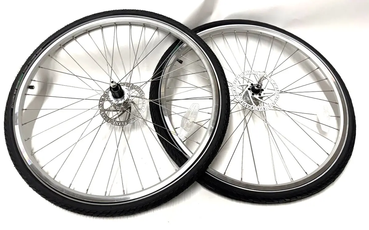 Road Bike Alloy Disc Qr F+R Wheelset 700C Hg 11-12S 135Mm 100Mm W/Tire And Tube 1