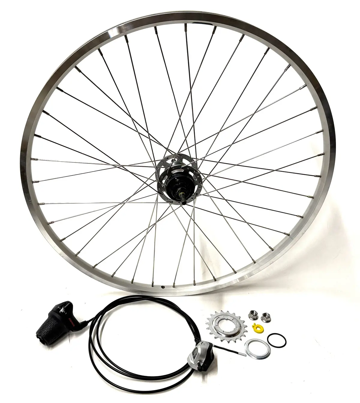 Shimano Nexus Inter3 3 Speed Hub Sg-3R40 36H 26" 120Mm Rear Wheel+Shifter Blem 1
