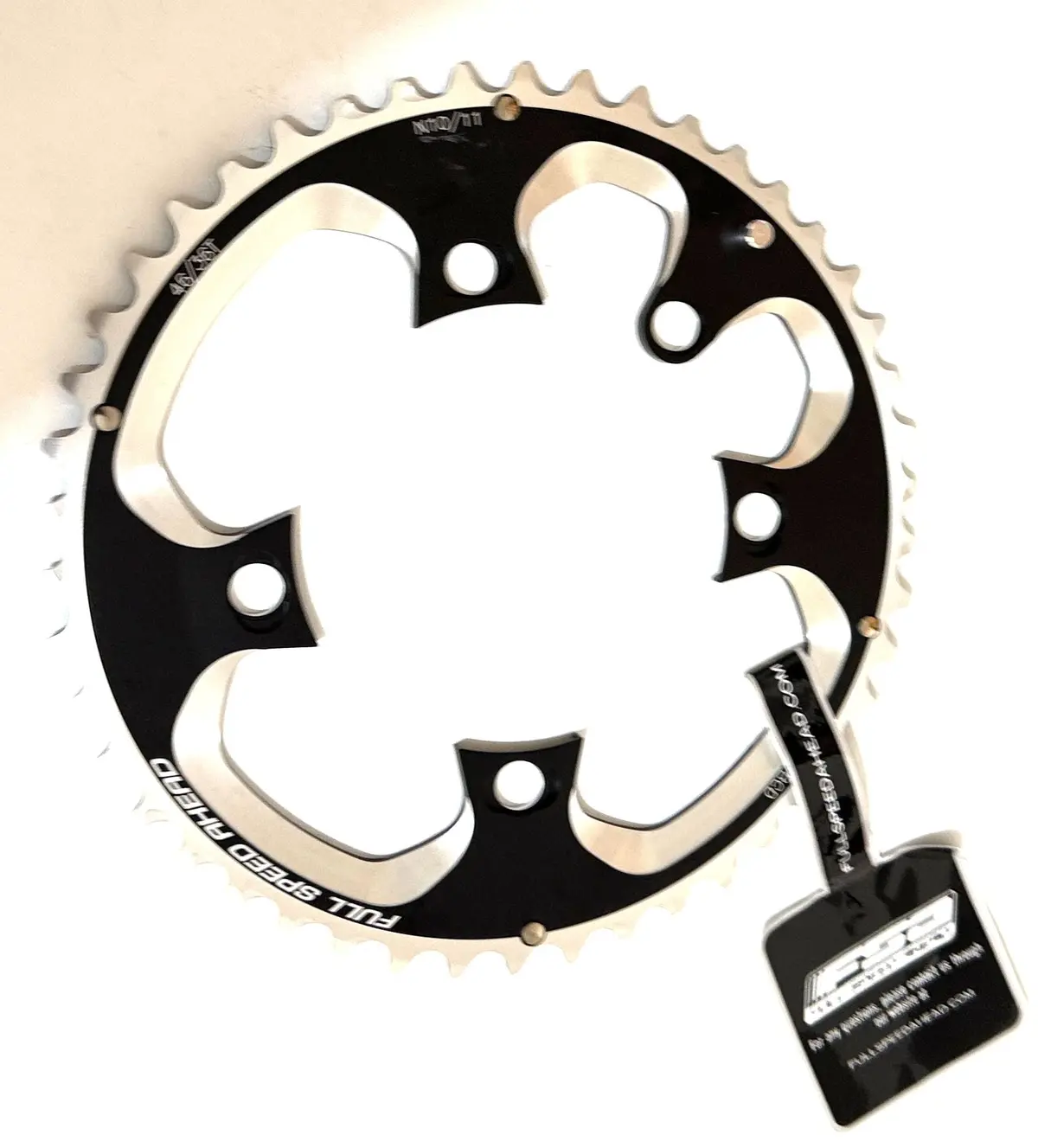 Fsa Sl-K Super Abs Outer Chainring 46T 110Bcd 5-Bolt 10-11 Speed Wa002 Black New 1