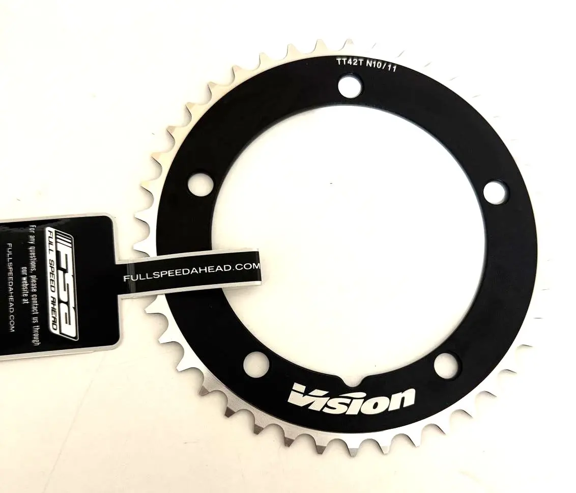 Fsa Vision Aero Tt Road Bike Chainring 130 Bcd 5 -Bolt 42T 10-11 Speed Wb059 1