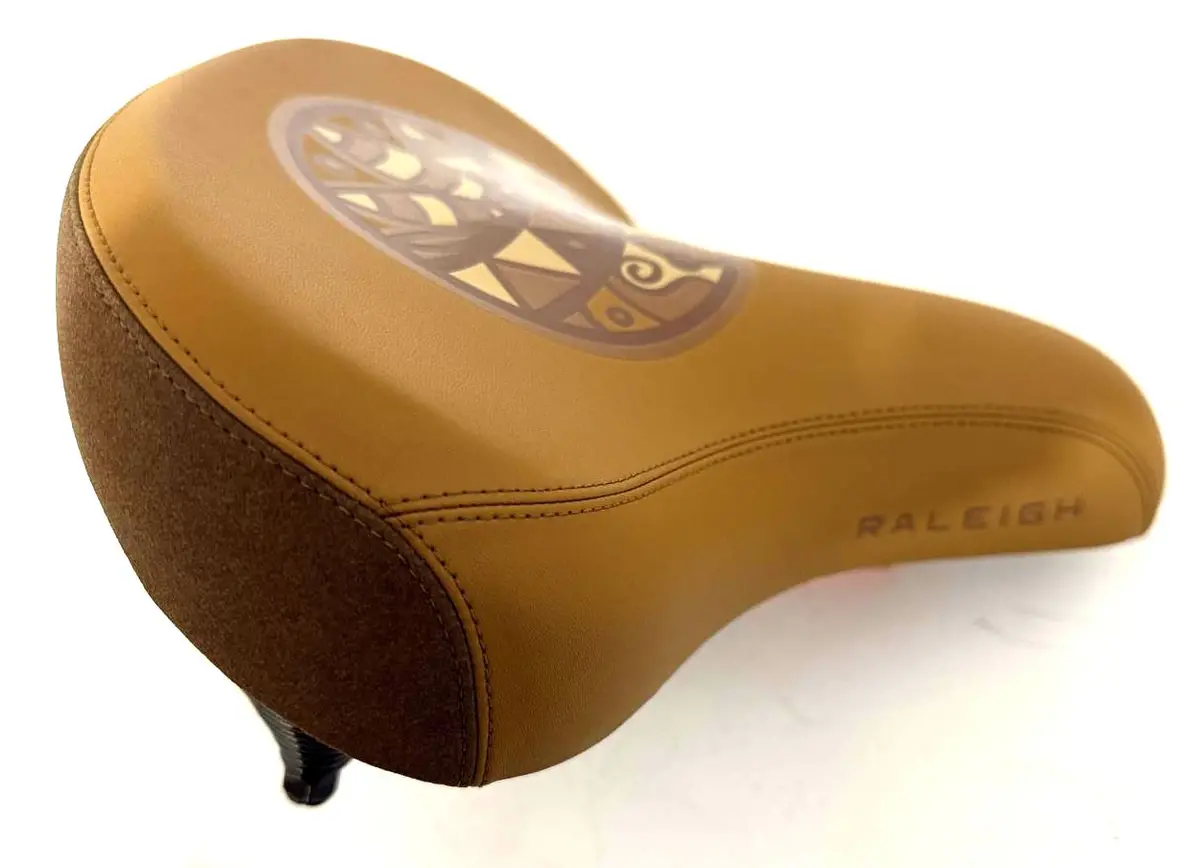 Raleigh Velo Comfort Cruiser Hybrid Bike Wide Saddle / Seat Brown (No Clamp) New 1