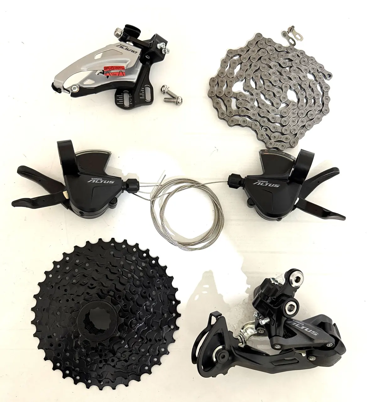 Shimano Altus, Sunrace, Kmc Z  Drivetrain Kit Mountain 6 Groupset 11-36 9-Speed 1