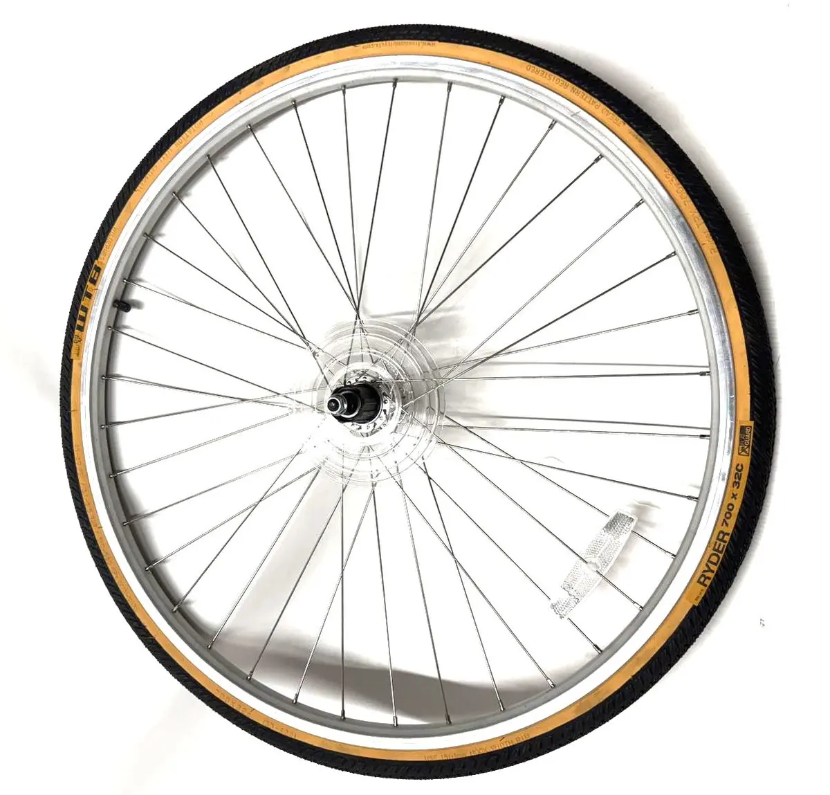Road Bike Alloy Brake Bolt On Rear Wheel 700C Hg 8-10 130Mm With Tire And Tube 1