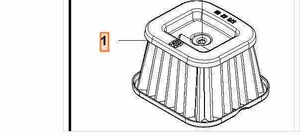 596762303 Genuine Husqvarna Chainsaw Oem 572 Xp 565 New Air Filter Felt Type 1