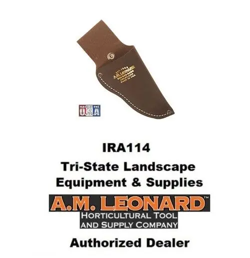 Am Leonard 8" Leather Pruner Pistol Style Sheath Case W/ Snap #Scb8 1