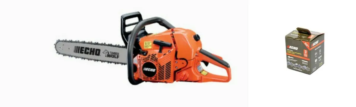 Echo Cs-590-20 Timber Wolf 59.8Cc Chainsaw Plus 3 Pack Of 20" Echo Chains!! 1
