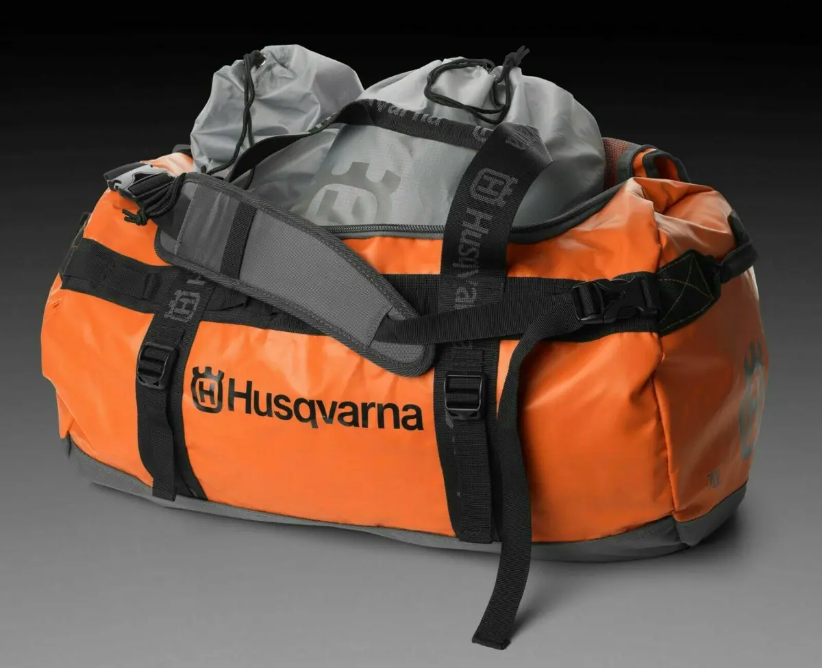 593258302 New Husqvarna Heavy Duty Duffel Bag Xplorer Gear Bag 18 Gal. 70L 2