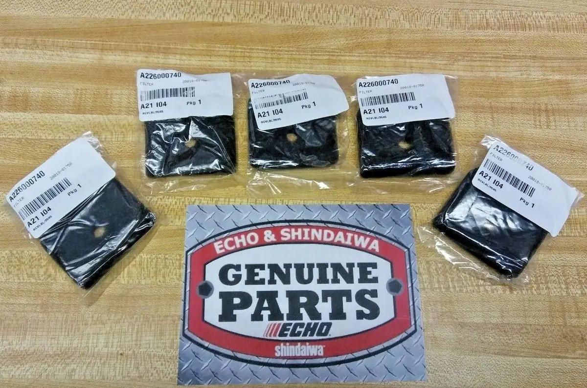 A226000740 (5 Pack) Genuine Shindaiwa Foam Air Filter 20018-81750 1