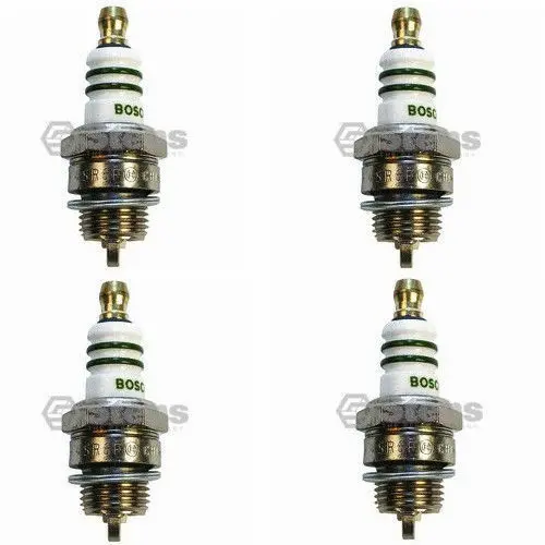 130-124 (4) Stens Spark Plug Bosch Wsr6f Rotary 14011 Oregon 77-307 Nhc 268-5819 1