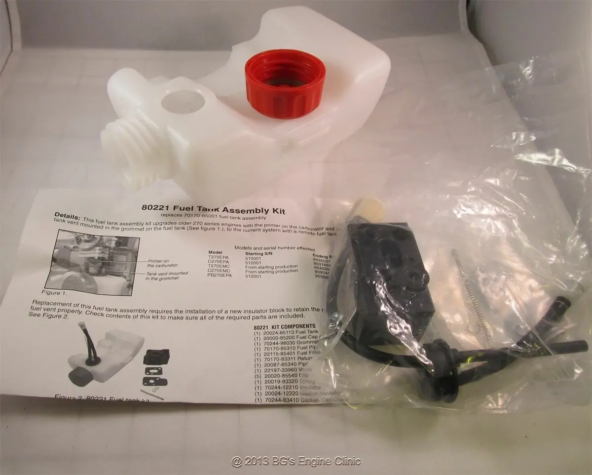 P021036450 80221 Shindaiwa Fuel Tank Kit Upgrade Kit Pb270 T270 C270 (70170-85001) 1