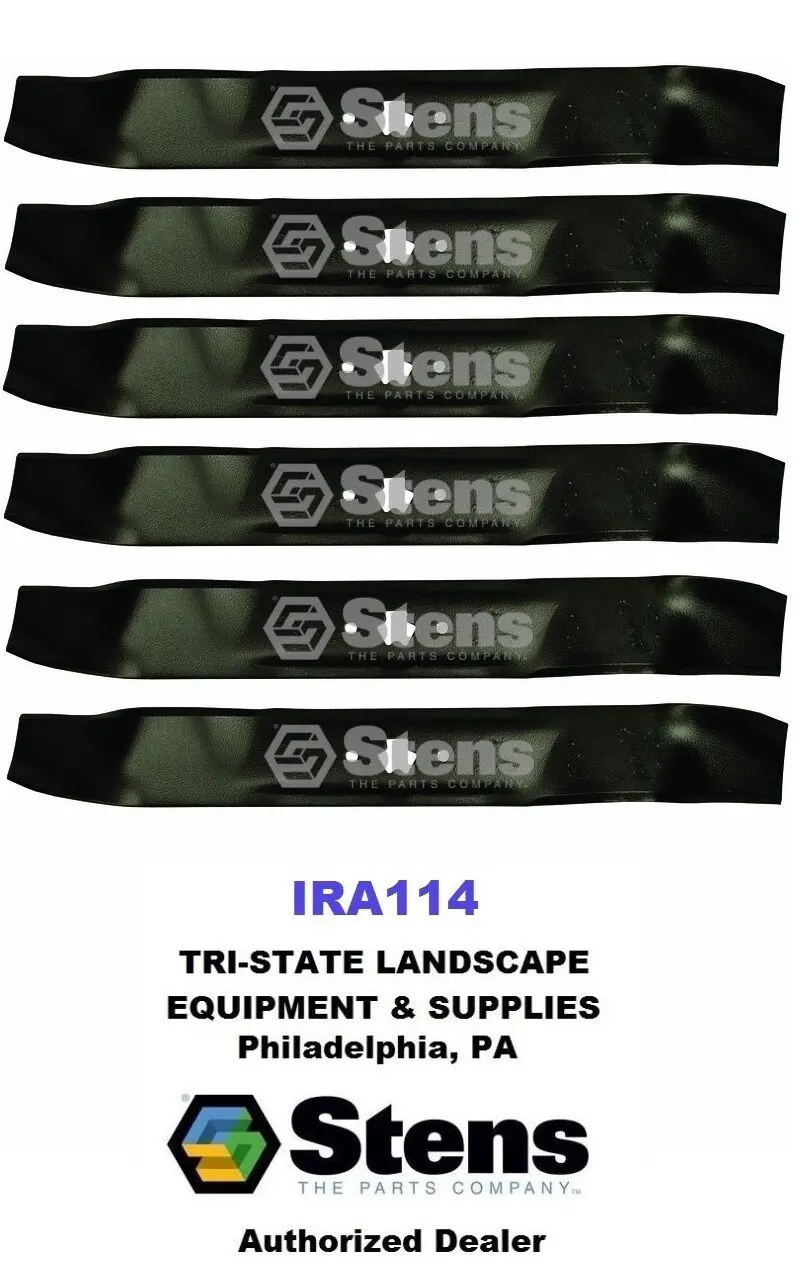 Stens #335-707 Set Of 6 Mulching Blade Fits Mtd Craftsman Troy-Bilt Toro Partner 1
