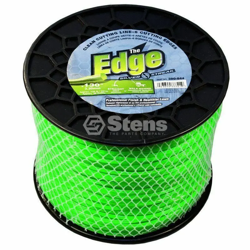 380-844 Edge .130 Trimmer Line Stens Silver Streak 5Lb Spool (725Ft) 1
