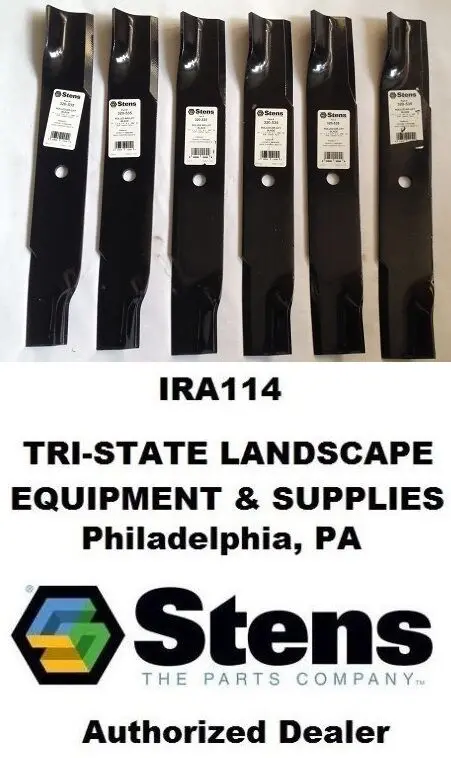 Stens Set Of 6 #320-535 Air Lift Blades Fits Dixie Chopper 50" Deck Lawn Mower 1