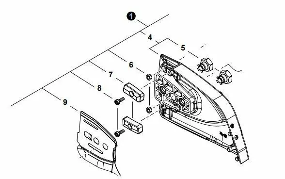 P100010090 Genuine Echo Cs-7310 Sprocket Guard Assembly Cs-7310P 1