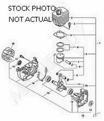 Sb1020 Genuine Echo / Shindaiwa Short Block Pb-6000 Pb-600 Pb-601 Part # Sb1020 1