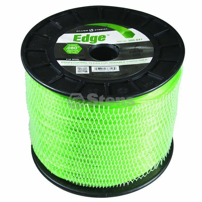 380-841 Edge .080 Trimmer Line Stens Silver Streak 5Lb Spool (2025Ft) 1