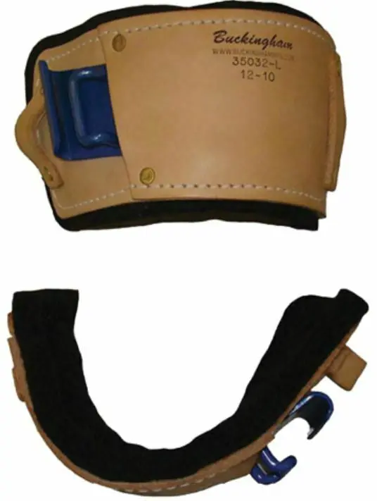 35032 Buckingham Felt Backed Leather Pads With Steel Insert 1