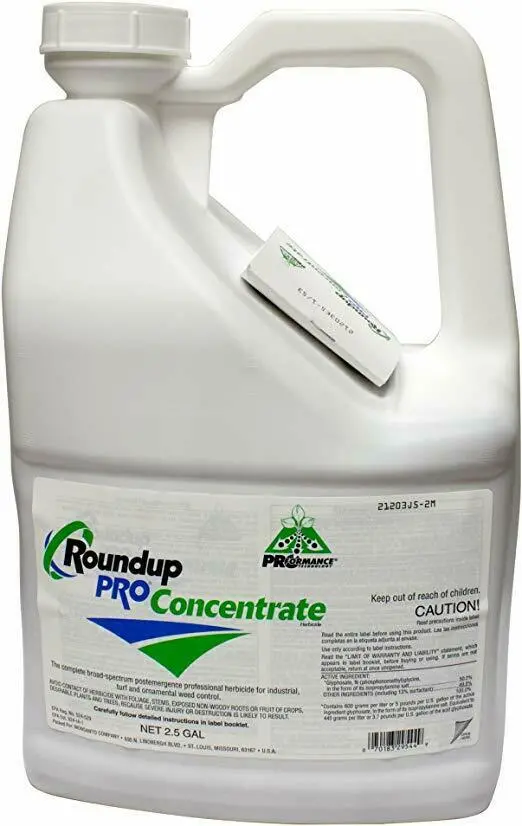 2.5 Gallon Jug Roundup Pro Concentrate Herbicide 50.2% Glyphosate 1