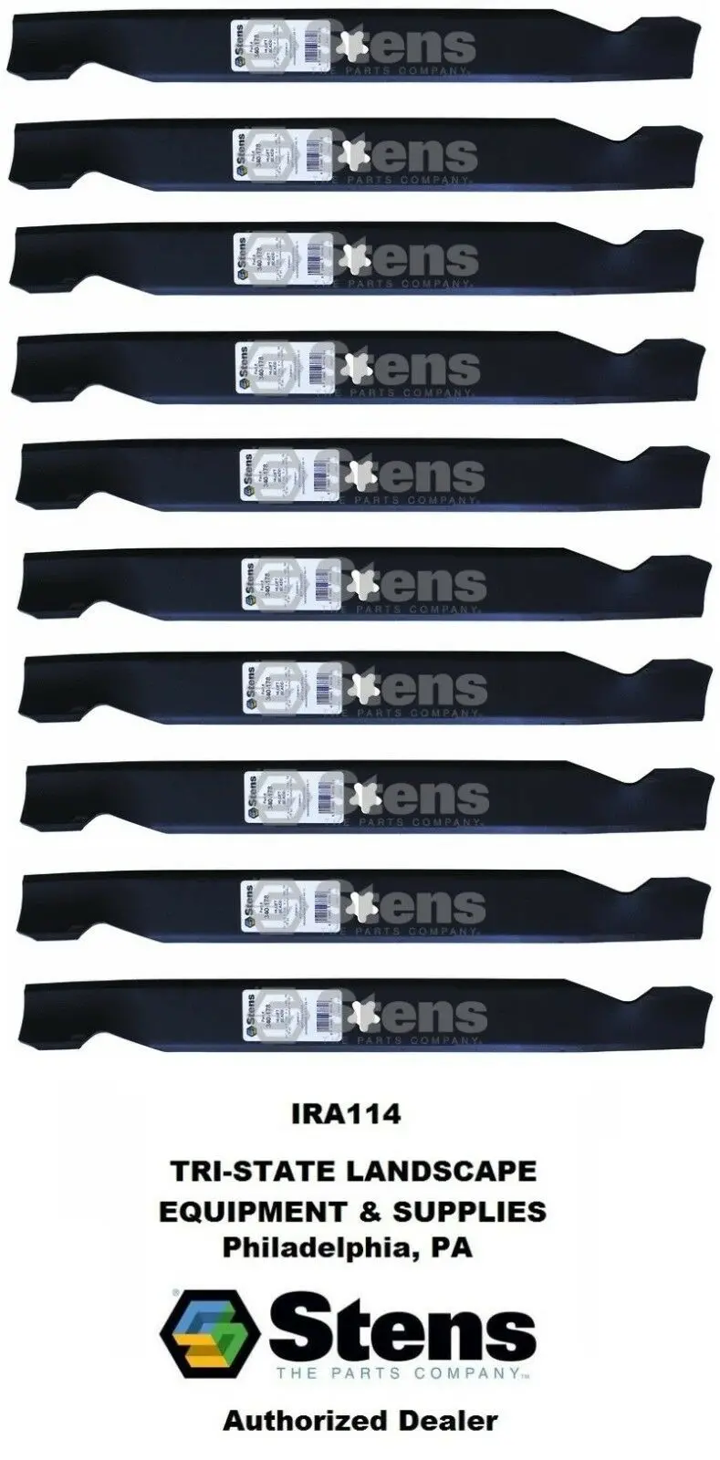 340-178 Stens (10Pack) Hi-Lift Blade Ariens 21546095 42" Deck Craftsman 1