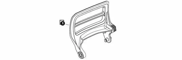 C320000590 Oem Echo Top Brake Handle Lever Brake For Cs-3510 Chainsaw 1