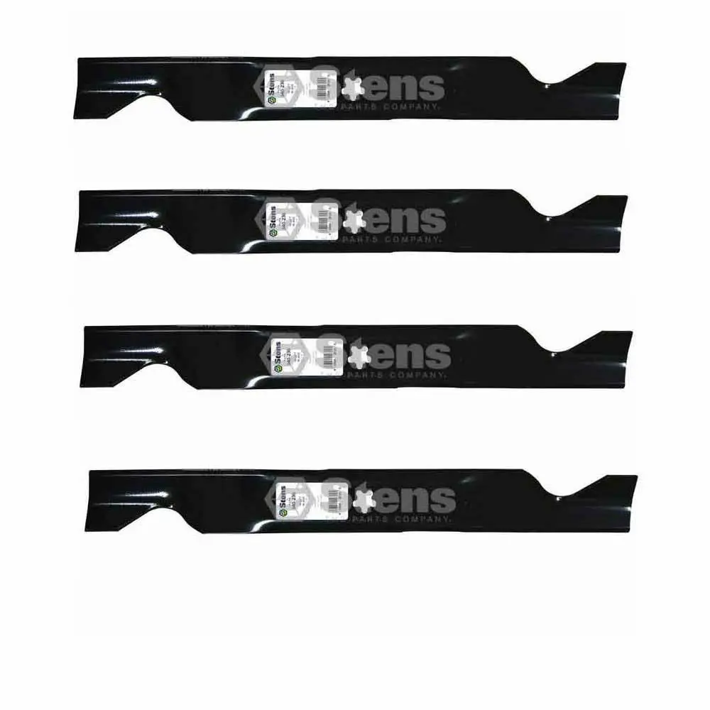 Stens Set Of 4 340-230 Hi-Lift Blade Fit Ariens Ayp Craftsman Husqvarna Partner 1