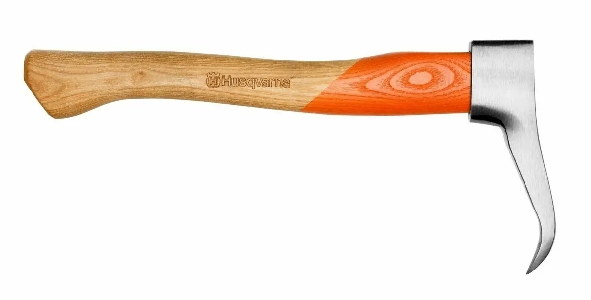 596292501 Husqvarna Sappie Hookaroon Short Handle 15" Axe Wood Handle Tool 1