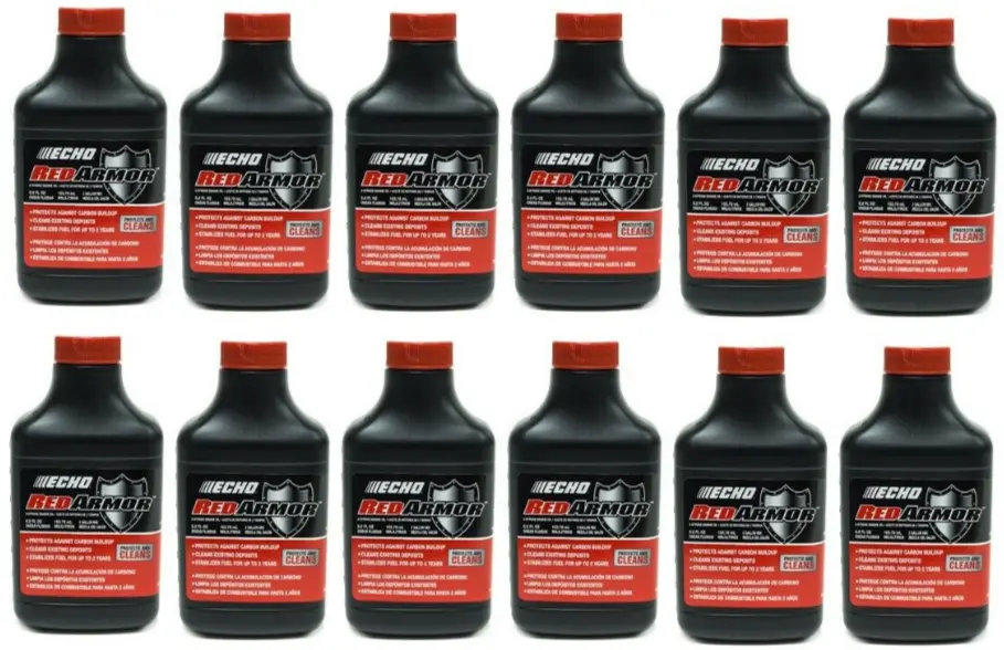 (12 Pack) 5.2 Oz: 2 Gallon Mix Echo Red Armor 2-Cycle Oil 6550002 1
