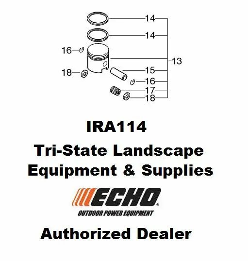10000045431 Genuine Echo Piston Kit For Srm-2501 Srm-2501S Srm-2510 10000045430 1