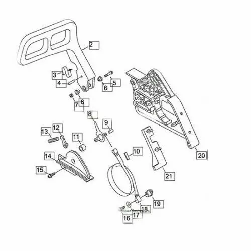 P021007312 Genuine Echo / Shindaiwa Chainsaw Chain Brake Fits Cs-8002 Cs-800P 1