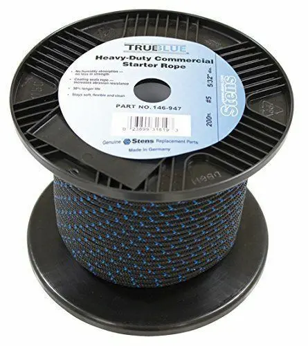 146-947 Stens True Blue Starter Rope#5 Length 200-Feet  5/32" Dia. Nhc 269-0947 1